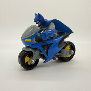DC Comics Batman Motorcycle Imaginext Action Figure Blue Fisher Price